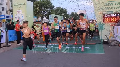 Hơn 4.000 vận động viên dự Giải Bến Tre Marathon 2022
