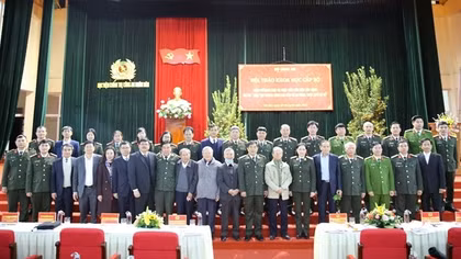 Hội thảo Luận cứ khoa học và thực tiễn của việc xây dựng dự án Luật Lực lượng tham gia bảo vệ an ninh, trật tự ở cơ sở