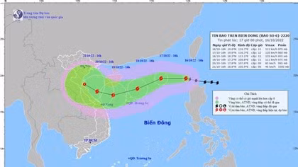 Bão Nesat vào biển Đông thành bão số 6, diễn biến phức tạp