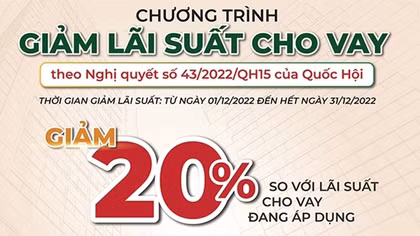 Agribank giảm tiếp 20% so với lãi suất cho vay để hỗ trợ khách hàng