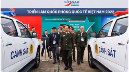 Hơn 90 sản phẩm của Cục Công nghiệp an ninh được trưng bày tại Triển lãm Quốc phòng quốc tế Việt Nam 2022