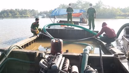 Xử lý nghiêm cát tặc trên sông Hậu và sông Cổ Chiên