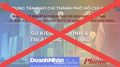 Sự kiện tôn vinh, tri ân các nhà báo và kêu gọi tài trợ là giả mạo