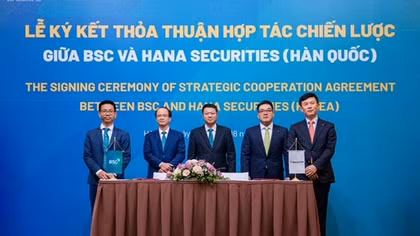 Hana Securities (Hàn Quốc) đã chính thức thanh toán để trở thành cổ đông chiến lược của Công ty Chứng khoán BIDV (BSC)