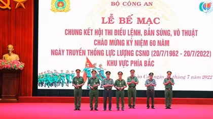 Bế mạc Hội thi điều lệnh, bắn súng, võ thuật CAND năm 2022 – Khu vực phía Bắc