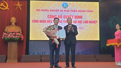 Phó Tổng cục trưởng Tổng cục Lâm nghiệp làm Hiệu trưởng Trường Đại học Lâm nghiệp