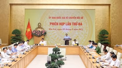 Thủ tướng chủ trì phiên họp thứ 3, Ủy ban quốc gia về chuyển đổi số