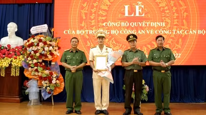 Công an tỉnh Bình Phước có tân Phó Giám đốc