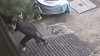 Lộ hình ảnh nghi can dùng búa đập tủ trưng bày cướp vàng