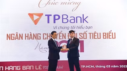 “Ngân hàng số và Hệ sinh thái số tốt nhất Việt Nam” được The Asian Banker trao cho TPBank
