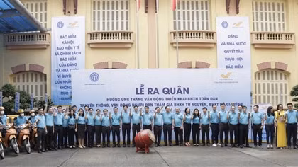 Ra quân hưởng ứng Tháng vận động triển khai BHXH toàn dân