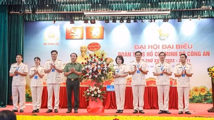 Khai mạc trọng thể Đại hội Đoàn Thanh niên Bộ Công an lần thứ XXII