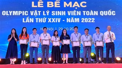 Bế mạc Olympic Vật lý sinh viên toàn quốc năm 2022