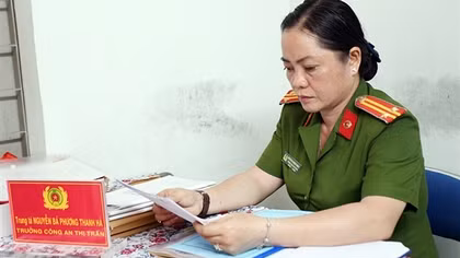 Nữ trưởng Công an thị trấn năng động, gương mẫu