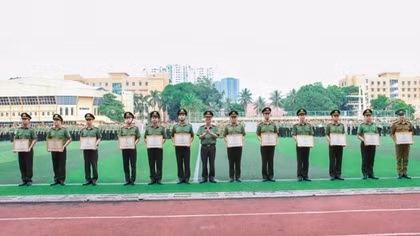 Học viện ANND tổ chức Hội thi cán bộ trung đội giỏi năm 2022