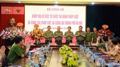 Thông qua dự thảo kết luận kiểm tra một số mặt công tác của Công an TP Hà Nội