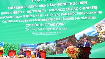 Phát triển Vùng trung du và miền núi phía bắc xanh, bền vững và toàn diện