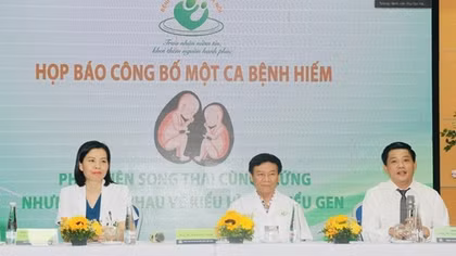 Lần đầu tiên Việt Nam phát hiện ca song thai cực hiếm gặp