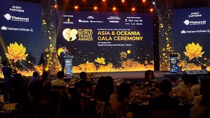 Việt Nam tiếp tục được chọn là nơi trao giải thưởng World Travel Awards khu vực châu Á, châu Đại Dương
