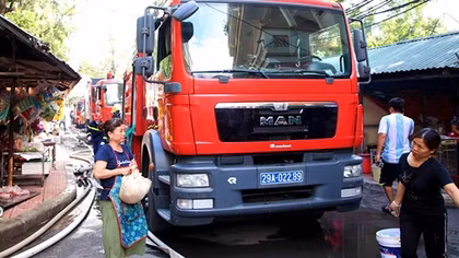 Hà Nội: Cháy tại khu tập thể cũ ở quận Thanh Xuân