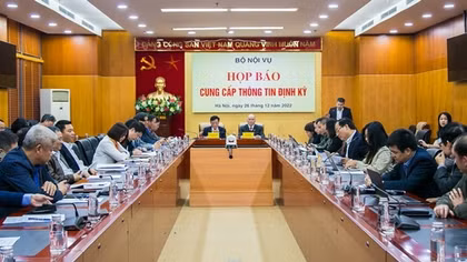 Bộ Nội vụ thông tin về việc sắp xếp đơn vị hành chính cấp tỉnh