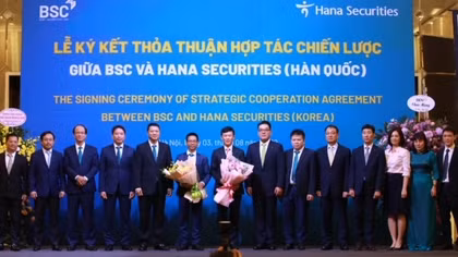 BSC và HSC (Hàn Quốc) ký kết thỏa thuận hợp tác chiến lược