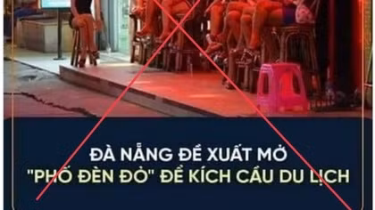 Bị xử phạt vì tung tin Đà Nẵng đề xuất mở "Phố đèn đỏ”