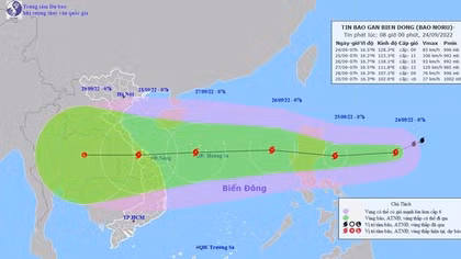 Bão Noru sẽ đổ bộ miền Trung, các địa phương ứng phó khẩn