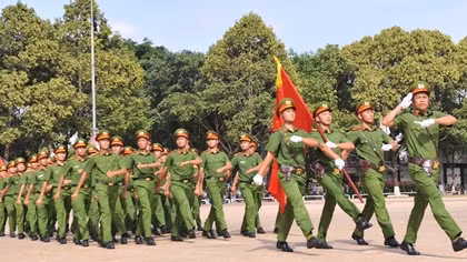 Khai mạc Hội thi điều lệnh, bắn súng, võ thuật CAND