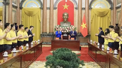 Chủ tịch nước: Lan tỏa những tấm gương thanh niên cống hiến, xây dựng đất nước