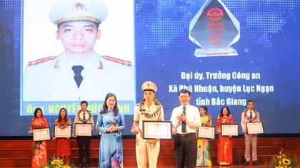 Đại úy Nguyễn Đức Hạnh là Công dân ưu tú của tỉnh Bắc Giang