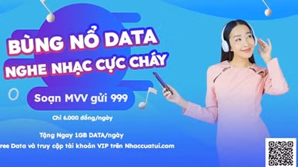 Bùng nổ data, nghe nhạc “cực cháy”