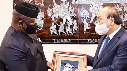 Tổng thống CH Sierra Leone Julius Maada Bio thăm chính thức Việt Nam
