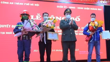 Chủ tịch nước gửi Thư khen hai công dân dũng cảm cứu cháu bé trong đám cháy
