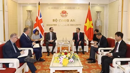 Mở rộng quan hệ hợp tác giữa Bộ Công an Việt Nam với các cơ quan thực thi pháp luật Vương quốc Anh