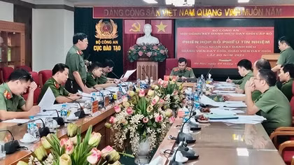 35 nhà giáo CAND đạt danh hiệu giảng viên dạy giỏi cấp Bộ năm 2022
