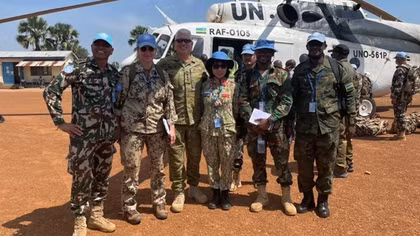 Nữ trung tá Việt Nam và chuyến tuần tra cuối năm tại vùng biên giới Nam Sudan