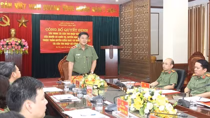 Xác minh tài sản, thu nhập 14 trưởng phòng và tương đương thuộc Bộ Công an