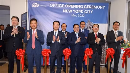 Thủ tướng Phạm Minh Chính dự Lễ khai trương Văn phòng FPT Software tại New York