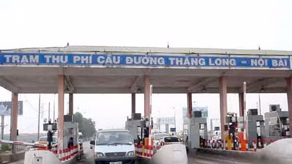 Trạm BOT Bắc Thăng Long - Nội Bài tăng thời gian thu phí hoàn vốn