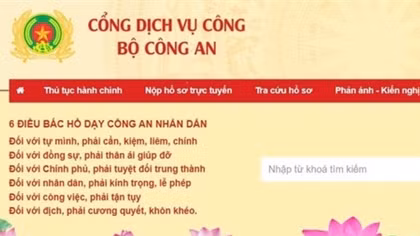 Bộ Công an hướng dẫn người dân đăng ký, sử dụng tài khoản trên Cổng dịch vụ công