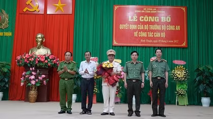 Bổ nhiệm Phó Giám đốc Công an Bình Thuận