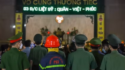 Người thân, đồng đội tiễn đưa 3 liệt sĩ Cảnh sát PCCC dũng cảm