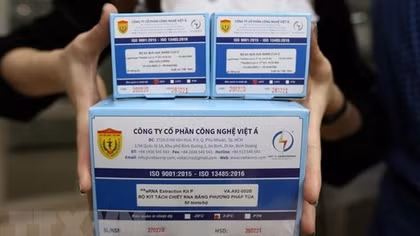 Kit xét nghiệm do Việt Á nhập khẩu có giá khai báo 21,56 nghìn đồng/test