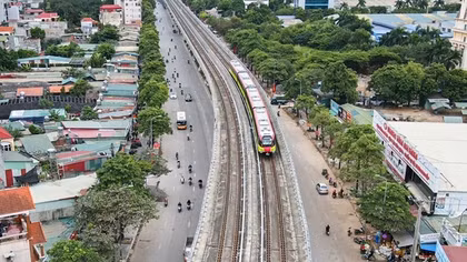 Metro Nhổn-ga Hà Nội lần đầu vận hành chạy thử
