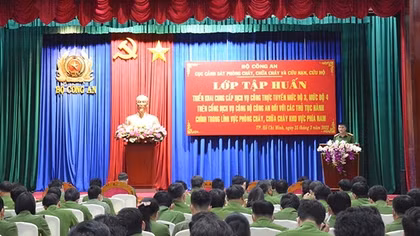Tập huấn giải quyết thủ tục hành chính lĩnh vực phòng cháy, chữa cháy