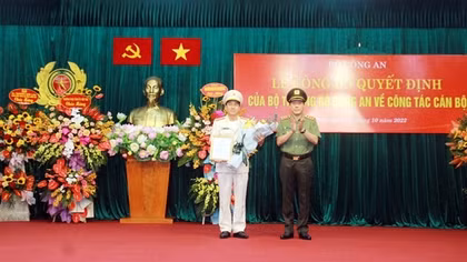Điều động Giám đốc Công an Bến Tre làm Phó Cục trưởng Cục An ninh nội địa