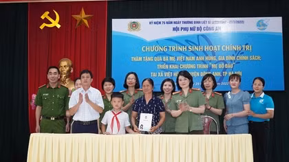 Hội phụ nữ Bộ Công an với nhiều hoạt động hướng tới kỷ niệm Ngày Thương binh - Liệt sỹ