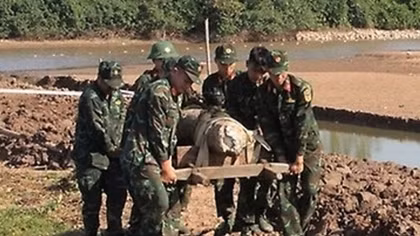Vô hiệu hóa quả bom nặng 250kg sót lại sau chiến tranh