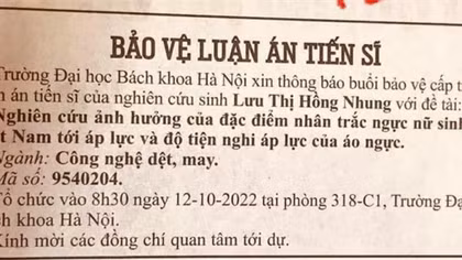 Tranh luận nóng bỏng về luận án tiến sĩ nghiên cứu... áo ngực nữ sinh